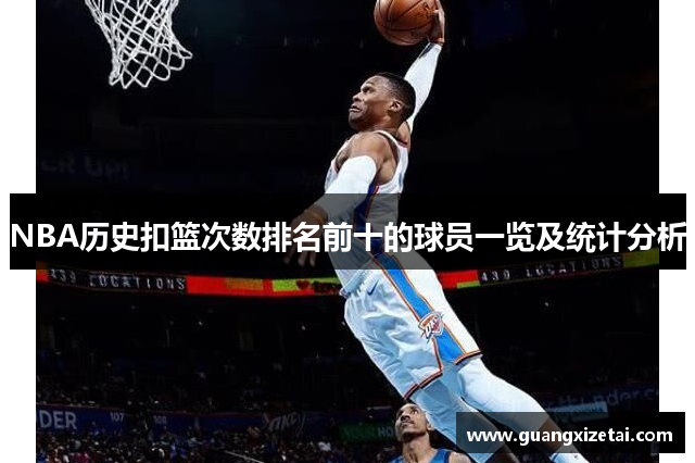 NBA历史扣篮次数排名前十的球员一览及统计分析